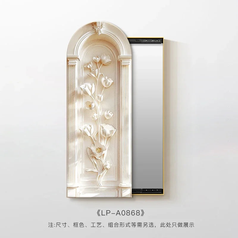 Espejo grande de cuerpo completo, adhesivo Vintage grande, ducha Flexible, decoración del hogar, espejos de suelo de tocador, decoración de pared, escritorio acrílico